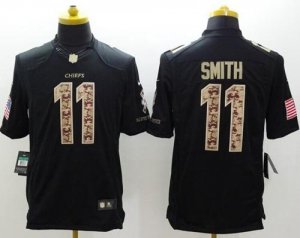 Jerseys Factory Cheap Nike Chiefs #11 Alex Smith Black Men's Sti
