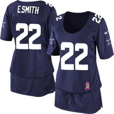 Jerseys Factory Cheap Nike Cowboys #22 Emmitt Smith Navy Blue Te