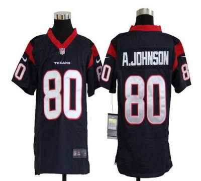 Jerseys Factory Cheap Nike Texans #80 Andre Johnson Navy Blue Te