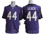 Jerseys Factory Cheap Nike Ravens #44 Vonta Leach Purple Team Co