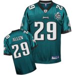 Jerseys Factory Cheap Eagles #29 Nathaniel Allen Green Stitched
