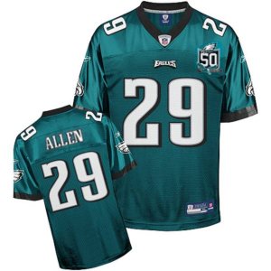 Jerseys Factory Cheap Eagles #29 Nathaniel Allen Green Stitched