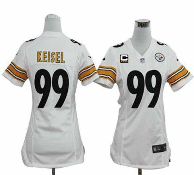 Jerseys Factory Cheap Nike Steelers #99 Brett Keisel White With