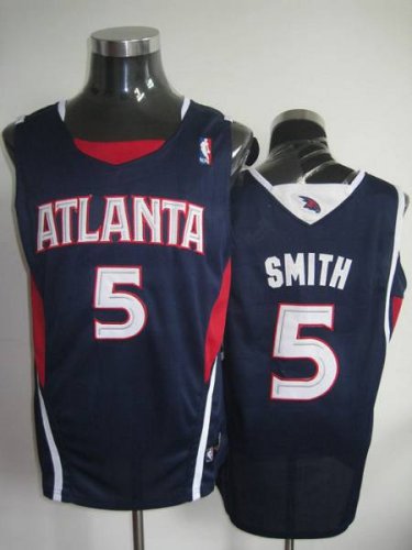 Jerseys Factory Cheap Hawks #5 Josh Smith Stitched Blue NBA Jers