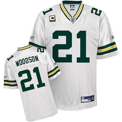 Jerseys Factory Cheap Packers #21 Charles Woodson White With C p