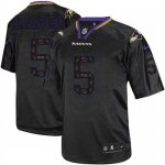 Jerseys Factory Cheap Nike Ravens #5 Joe Flacco New Lights Out B