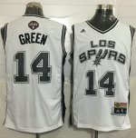 Jerseys Factory Cheap Spurs #14 Danny Green White Latin Nights S