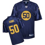Jerseys Factory Cheap Packers #50 A.J. Hawk Blue Stitched NFL Je