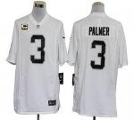 Jerseys Factory Cheap Nike Raiders #3 Carson Palmer White With C