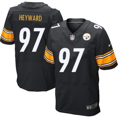 Jerseys Factory Cheap Nike Steelers #97 Cameron Heyward Black Te