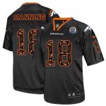 Jerseys Factory Cheap Nike Broncos #18 Peyton Manning New Lights
