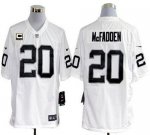 Jerseys Factory Cheap Nike Raiders #20 Darren McFadden White Wit