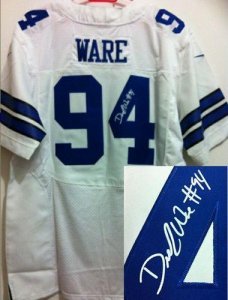 Jerseys Factory Cheap Nike Cowboys #94 DeMarcus Ware White Men's