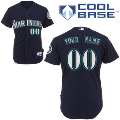 Jerseys Factory Cheap Mariners Customized Authentic Black Cool B