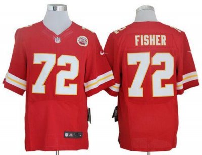Jerseys Factory Cheap Nike Chiefs #72 Eric Fisher Red Team Color