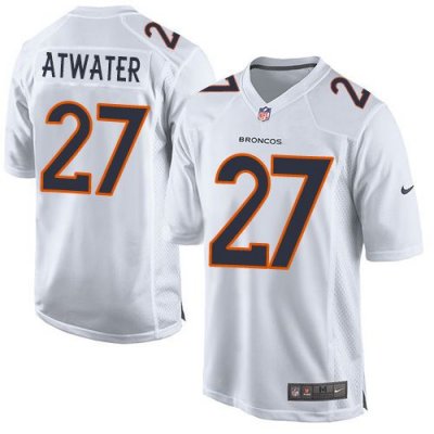 Jerseys Factory Cheap Nike Broncos #27 Steve Atwater White Men's