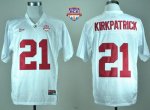 Jerseys Factory Cheap Crimson Tide #21 Dre Kirkpatrick White 201