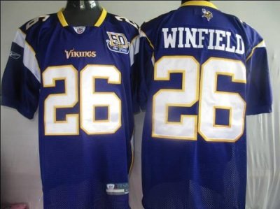 Jerseys Factory Cheap Vikings #26 Antoine Winfield Purple Team 5