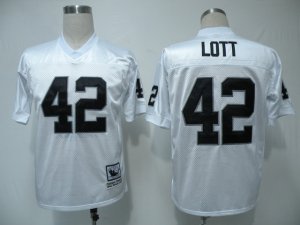 Jerseys Factory Cheap Mitchell & Ness Raiders #42 Lott White Sti