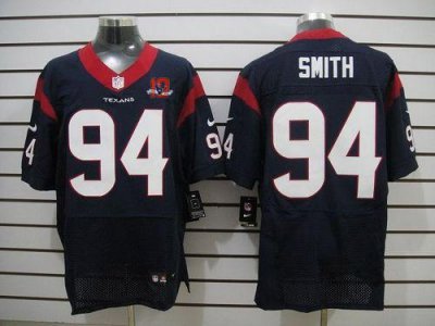 Jerseys Factory Cheap Nike Texans #94 Antonio Smith Navy Blue Te
