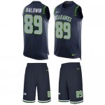Jerseys Factory Cheap Nike Seahawks #89 Doug Baldwin Steel Blue