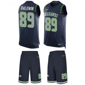 Jerseys Factory Cheap Nike Seahawks #89 Doug Baldwin Steel Blue