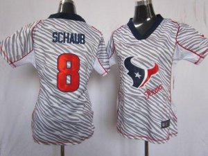 Jerseys Factory Cheap Nike Texans #8 Matt Schaub Zebra Women's E