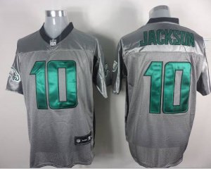 Jerseys Factory Cheap Eagles #10 DeSean Jackson Grey Shadow Stit