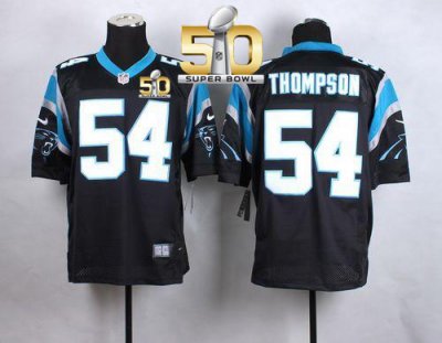 Jerseys Factory Cheap Nike Panthers #54 Shaq Thompson Black Team