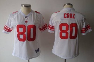 Jerseys Factory Cheap Giants #80 Victor Cruz White Women's Team