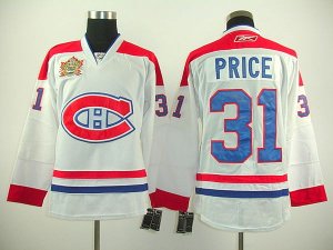 Jerseys Factory Cheap Canadiens #31 Carey Price Embroidered Whit