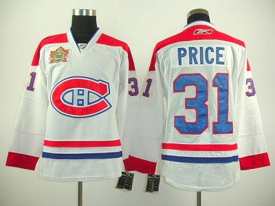 Jerseys Factory Cheap Canadiens #31 Carey Price Embroidered Whit