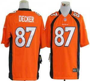 Jerseys Factory Cheap Nike Broncos #87 Eric Decker Orange Team C