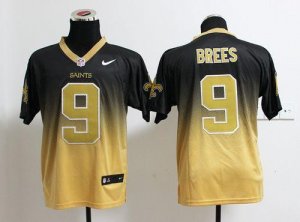 Jerseys Factory Cheap Nike Saints #9 Drew Brees Black/Gold Men's