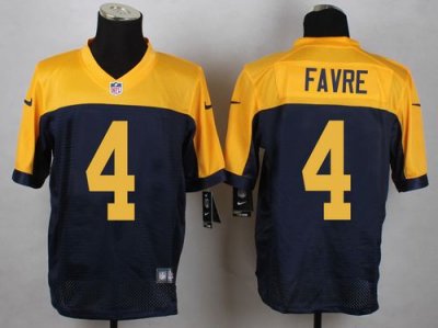 Jerseys Factory Cheap Nike Packers #4 Brett Favre Navy Blue Alte