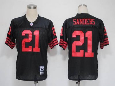 Jerseys Factory Cheap Mitchell and Ness 49ers #21 Deion Sanders