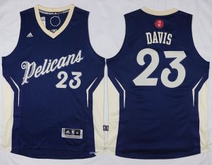 Jerseys Factory Cheap Pelicans #23 Anthony Davis Navy 2015-2016