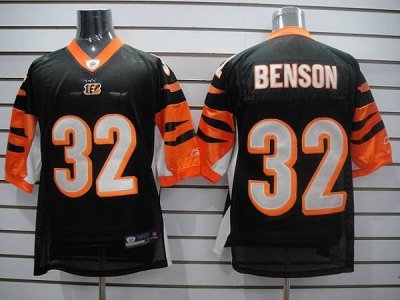 Jerseys Factory Cheap Bengals #32 Cedric Benson Black Stitched N