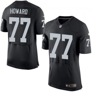 Jerseys Factory Cheap Nike Raiders #77 Austin Howard Black Team