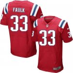 Jerseys Factory Cheap Nike Patriots #33 Kevin Faulk Red Alternat