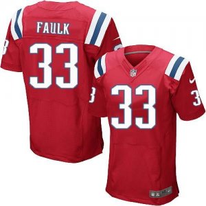 Jerseys Factory Cheap Nike Patriots #33 Kevin Faulk Red Alternat