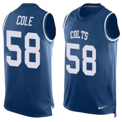 Jerseys Factory Cheap Nike Colts #58 Trent Cole Royal Blue Team
