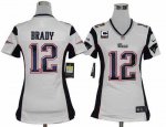 Jerseys Factory Cheap Nike Patriots #12 Tom Brady White With C P
