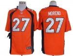 Jerseys Factory Cheap Nike Broncos #27 Knowshon Moreno Orange Te