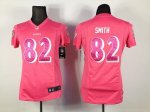 Jerseys Factory Cheap Nike Ravens #82 Torrey Smith Pink Sweethea