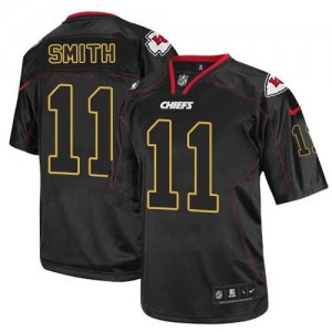Jerseys Factory Cheap Nike Chiefs #11 Alex Smith Lights Out Blac