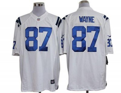 Jerseys Factory Cheap Nike Colts #87 Reggie Wayne White Men's St