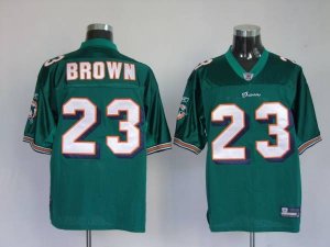 Jerseys Factory Cheap Dolphins Ronnie Brown #23 Green Stitched N