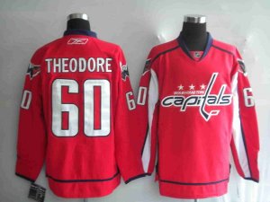 Jerseys Factory Cheap Capitals #60 Jose Theodore Embroidered Red