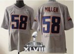 Jerseys Factory Cheap Nike Broncos #58 Von Miller New Grey Shado